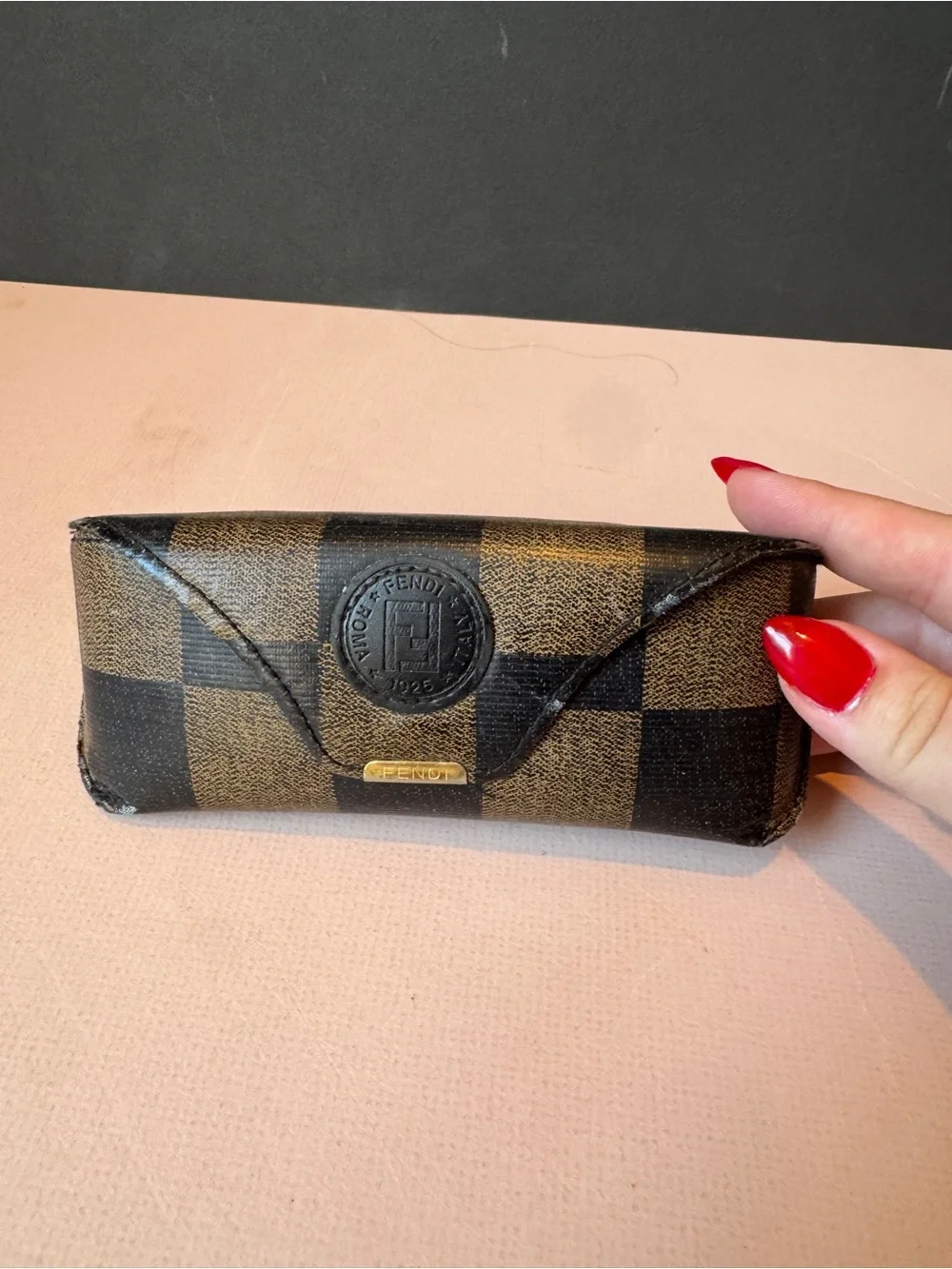 Vintage Fendi Occhiali Roma Italia eyewear case